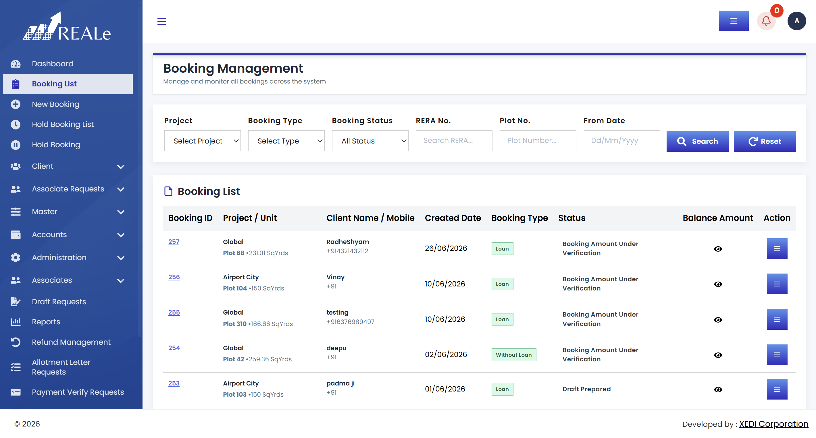 Booking Management
